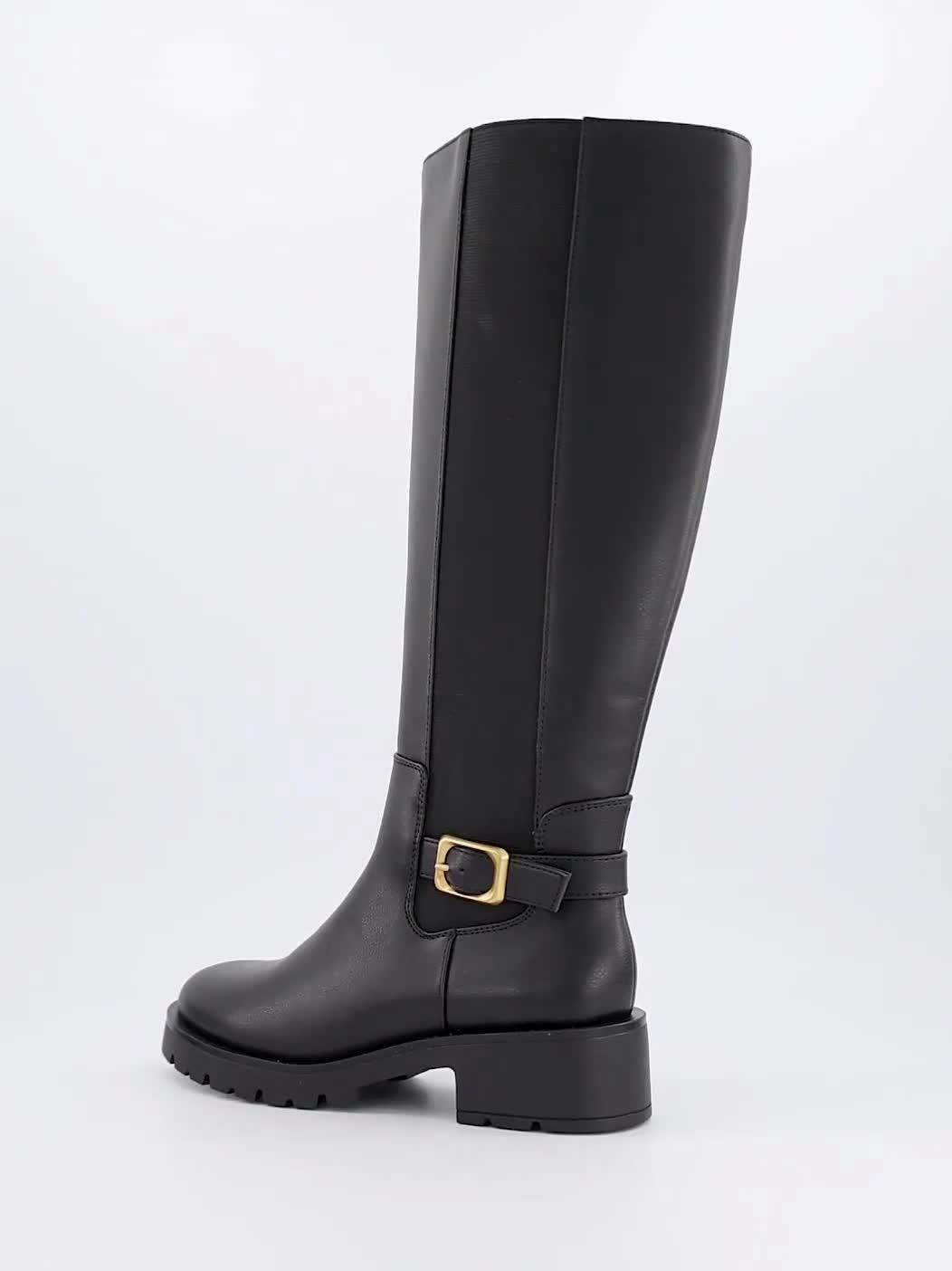 Image thumbnail 8 of 8 of The Very Collection Buckle Knee High Boot - Black