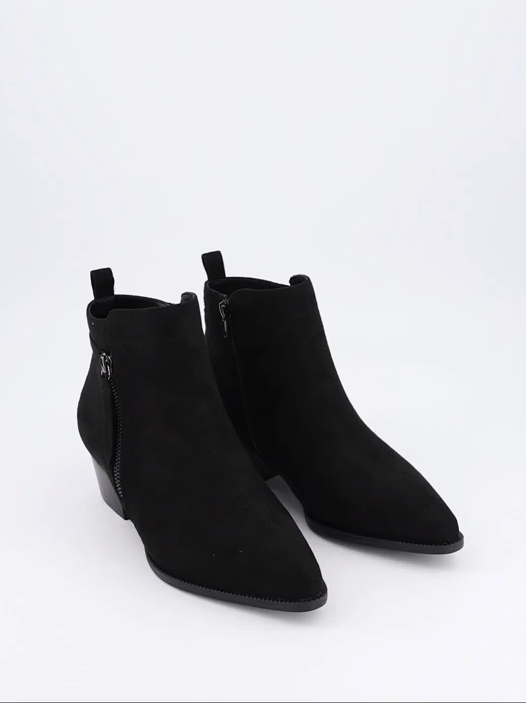 Image thumbnail 6 of 6 of V by Very Western Ankle Boot - Black