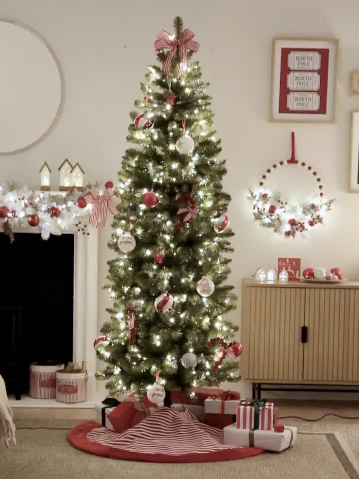 Image thumbnail 8 of 8 of Very Home 7ft Pre Lit Beaumont Slim Christmas Tree