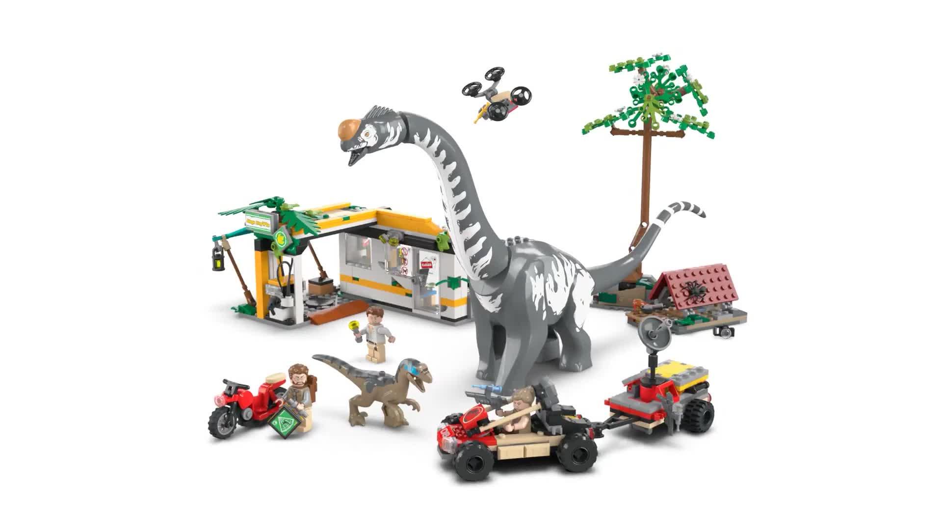 Image thumbnail 8 of 8 of LEGO Jurassic World Raptor &amp; Titanosaurus Tracking Mission 76973