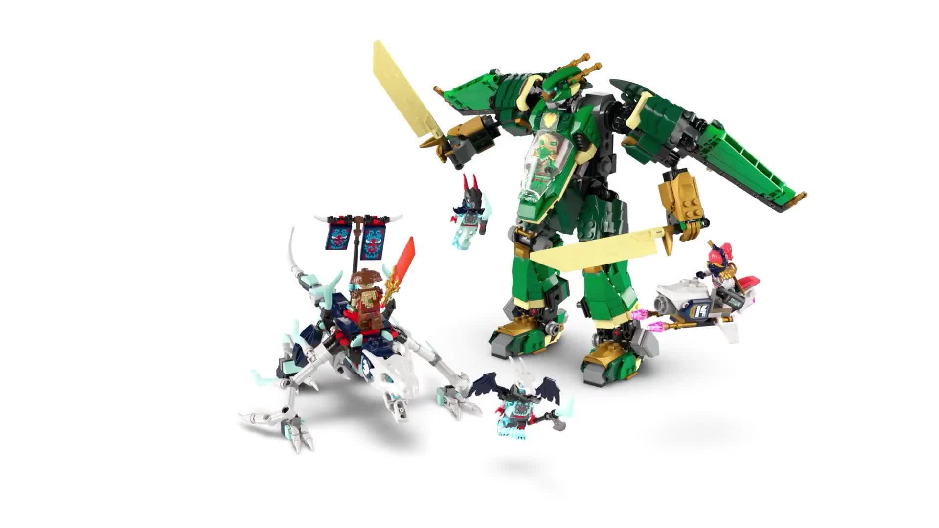 LEGO Ninjago Lloyd's Jet Mech Ninja Toy Building Kit 71845 Very