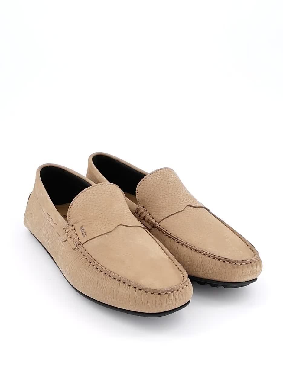 Image thumbnail 7 of 7 of BOSS Noel Nubuck Moccasin Casual Slip Ons - Beige