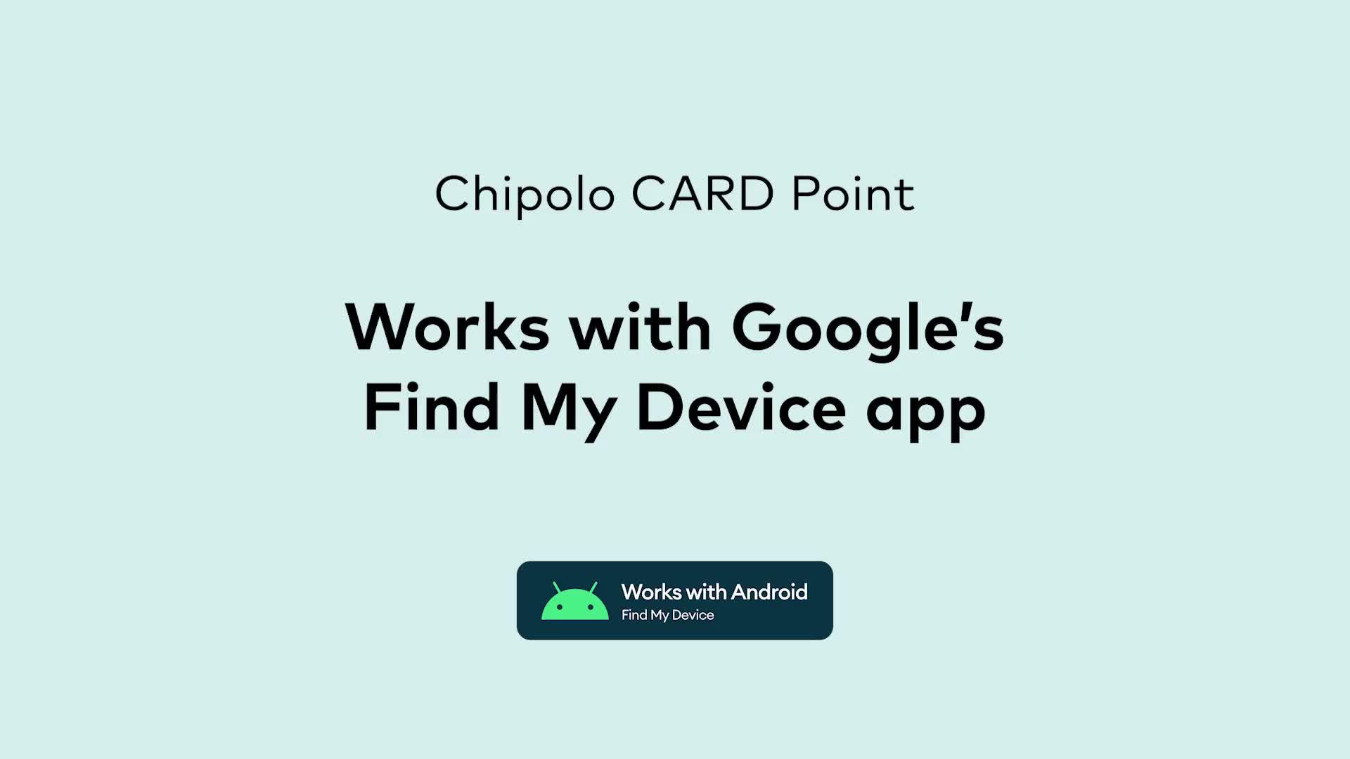 Image thumbnail 8 of 8 of Chipolo CARD Point Bluetooth&nbsp;Item Finder (White)&nbsp;- Works with Google's Find My Device app on Android