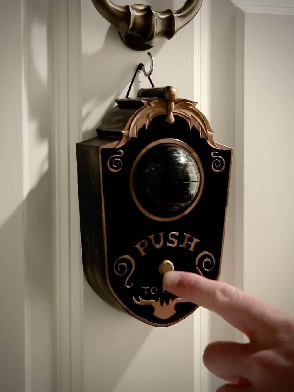 Image thumbnail 5 of 5 of Festive Halloween&nbsp;Door Bell with Light Up&nbsp;Winking Eye