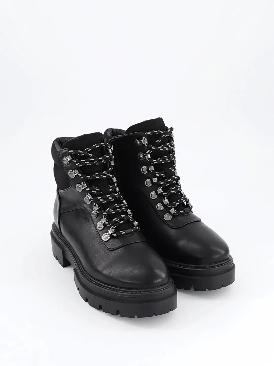 Image thumbnail 6 of 6 of The Very Collection Extra Wide Fit Hiker Boot - Black