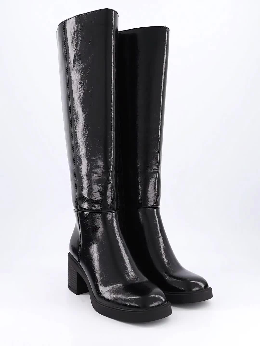 Image thumbnail 7 of 7 of The Very Collection Block Heel Knee Boots - Black
