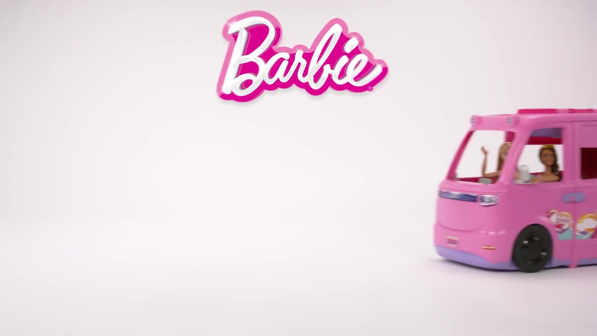 Image thumbnail 8 of 8 of Barbie Dream Camper Playset with Roof Tent, BBQ Grill with Colour-Change Feature &amp; 60+ Accessories