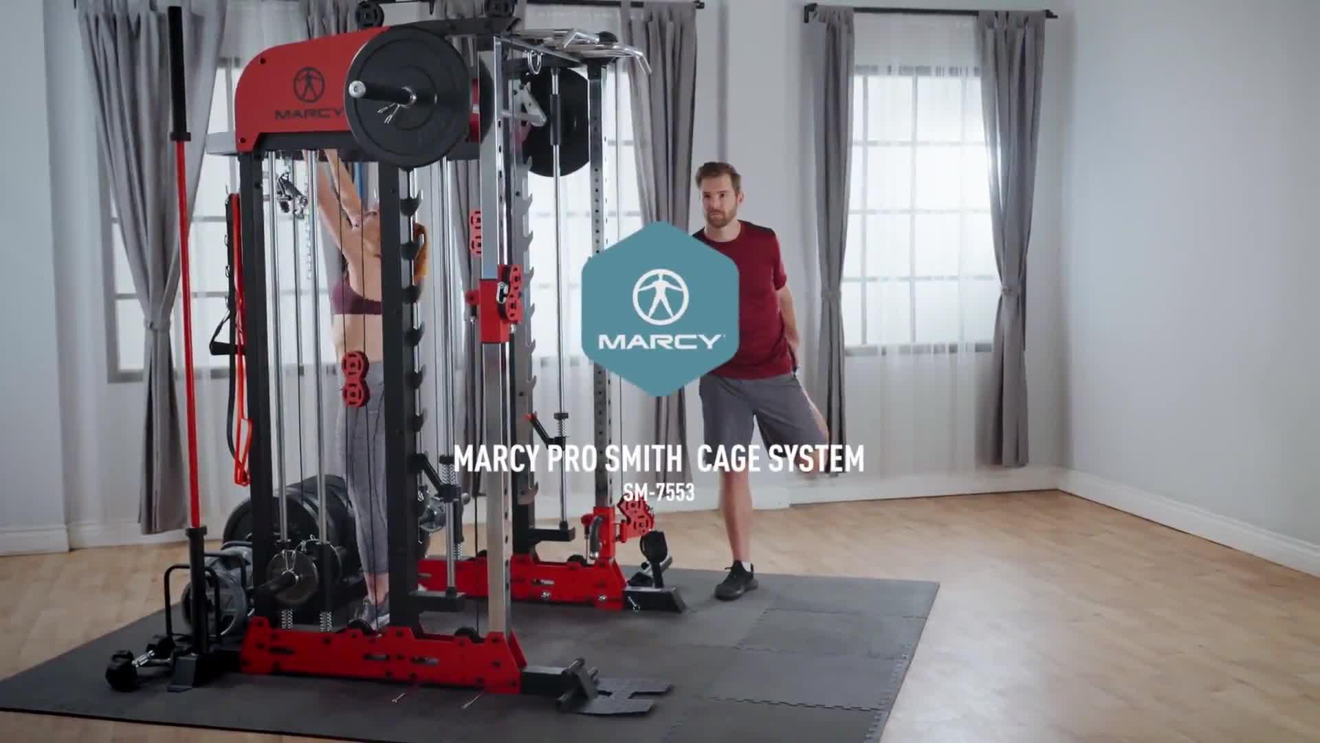 Marcy SM-7553 Deluxe Smith Machine and Home Multi Gym Very