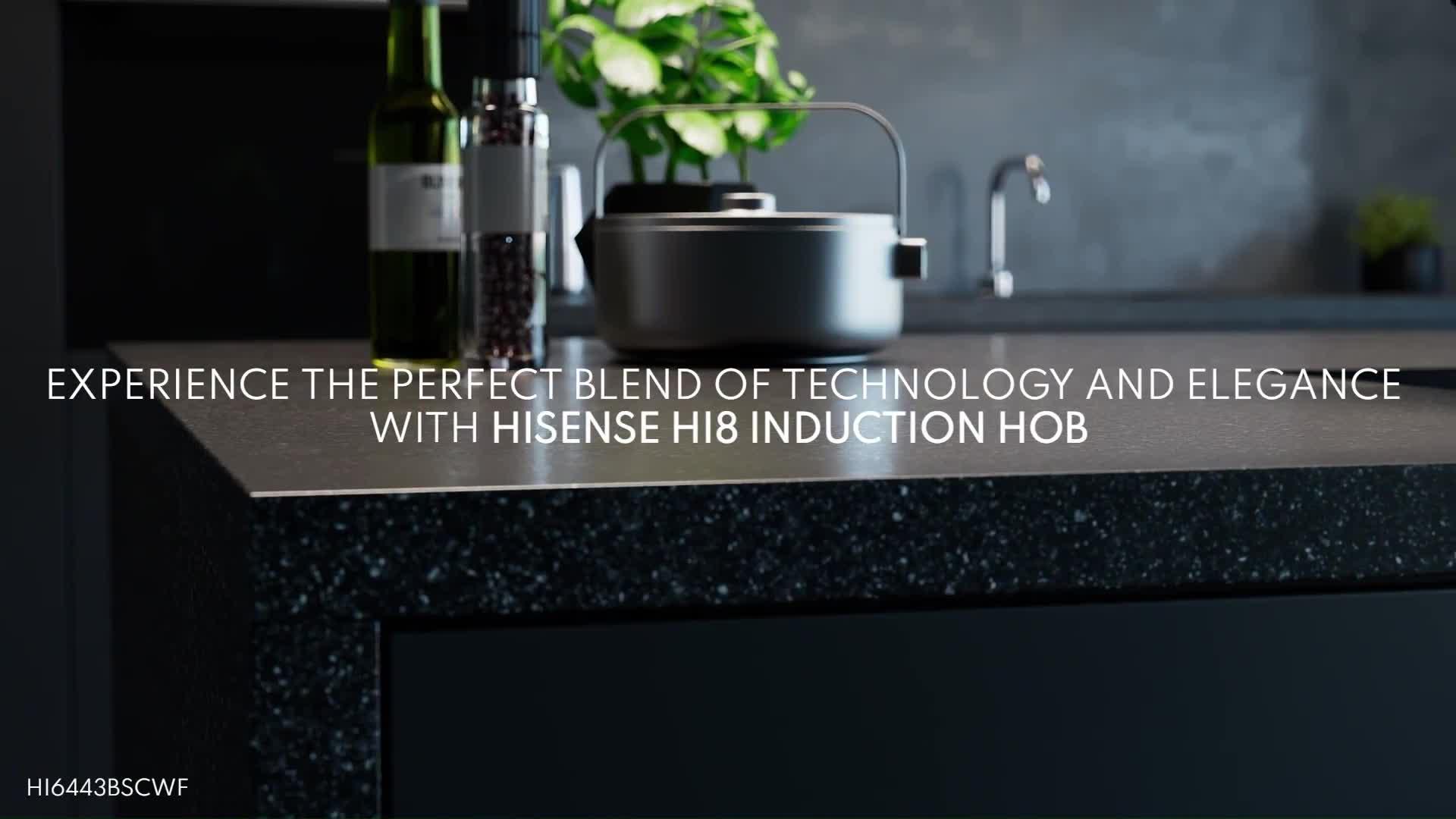 Image thumbnail 8 of 8 of Hisense Hi8 HI6443BSCWF 60cm Induction Hob with Area Flex - Black