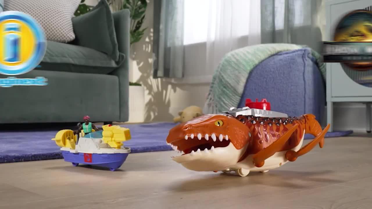 Imaginext Jurassic World Rebirth Aquachomp Chase Mosasaurus