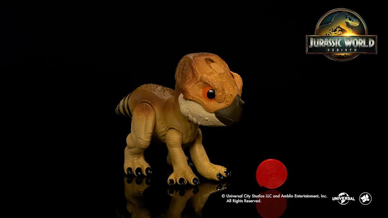 Image thumbnail 7 of 7 of JURASSIC WORLD Rebirth Primal Protector Aquilops Dolores Interactive Dinosaur Toy