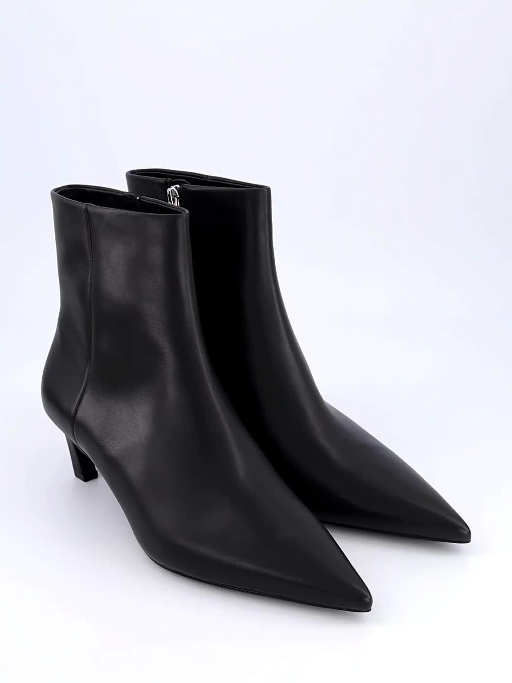 Image thumbnail 7 of 7 of Calvin Klein Ankle Boot With Kitten Heel - Black