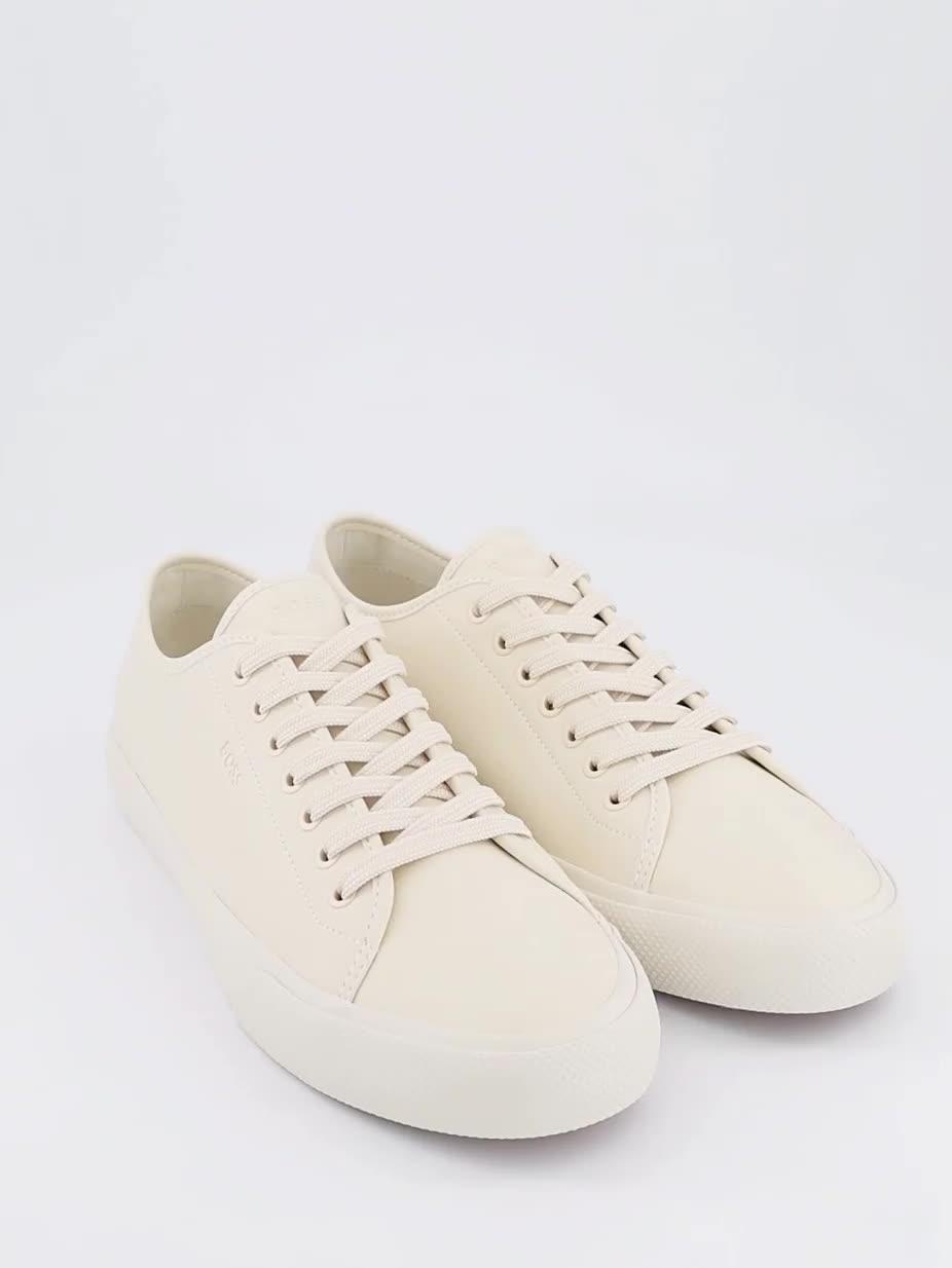 Image thumbnail 7 of 7 of BOSS Aiden Pu Tennis Sneakers - Off White