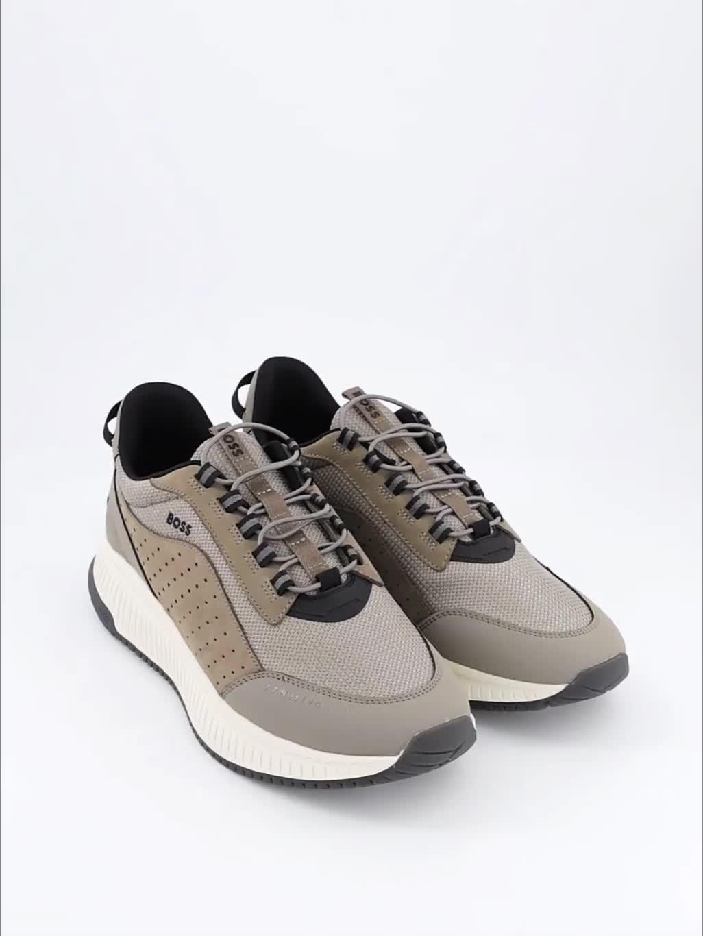 Image thumbnail 7 of 7 of BOSS Ttnm Evo Knitted Pu/Mesh Runner - Dark Beige