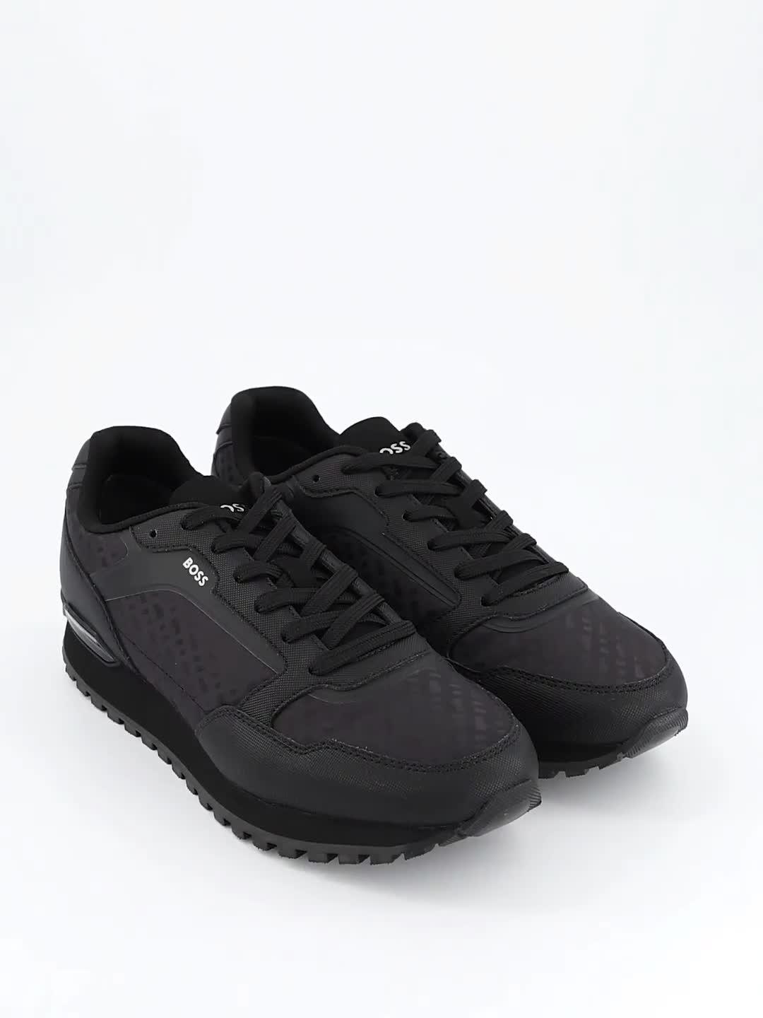Image thumbnail 7 of 7 of BOSS Parkour Nylon Monogram Runners - Black