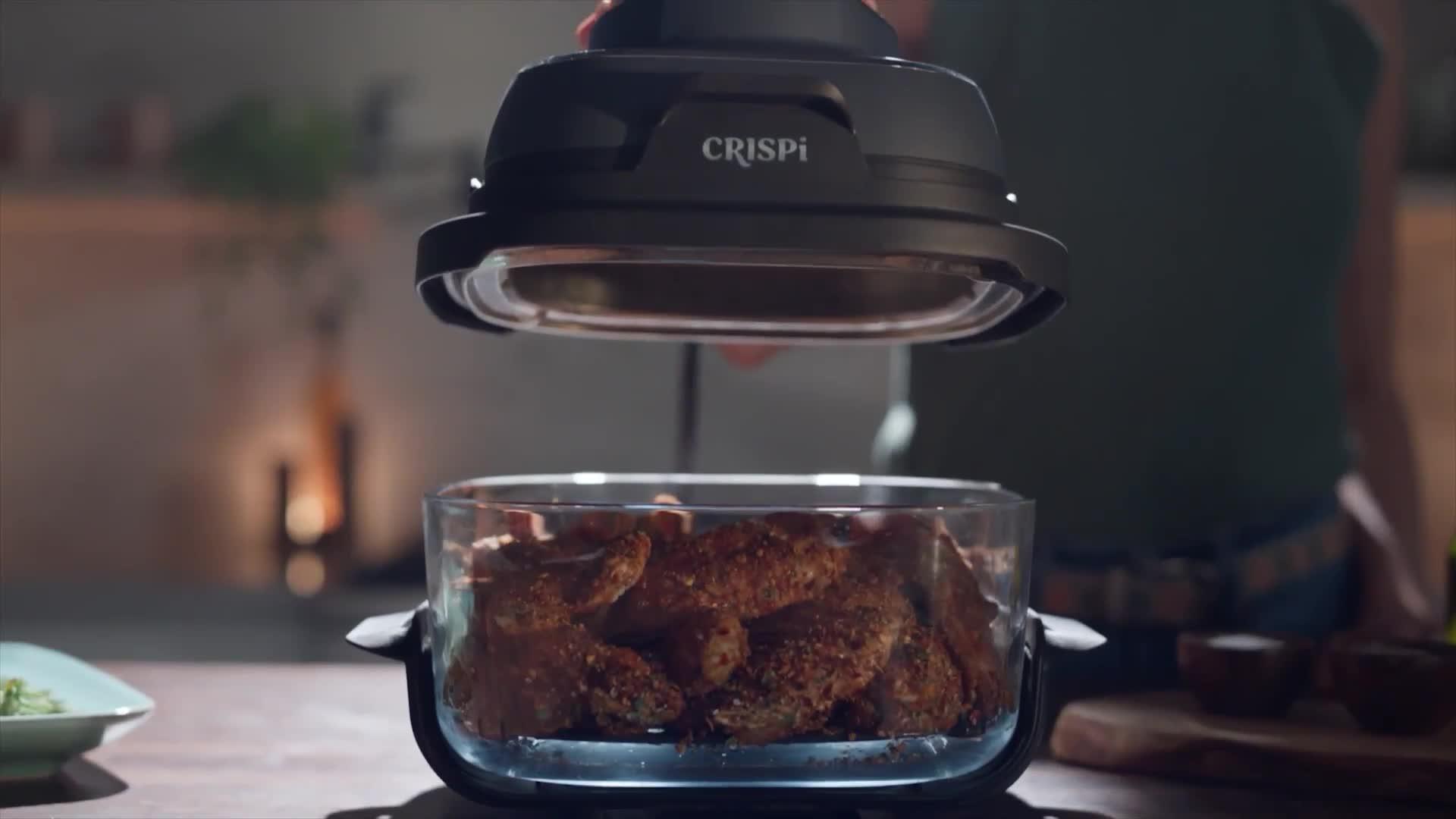 Image thumbnail 8 of 8 of NINJA CRISPi 4-in-1 Portable Glass Air Fryer - Sage FN101UKSG