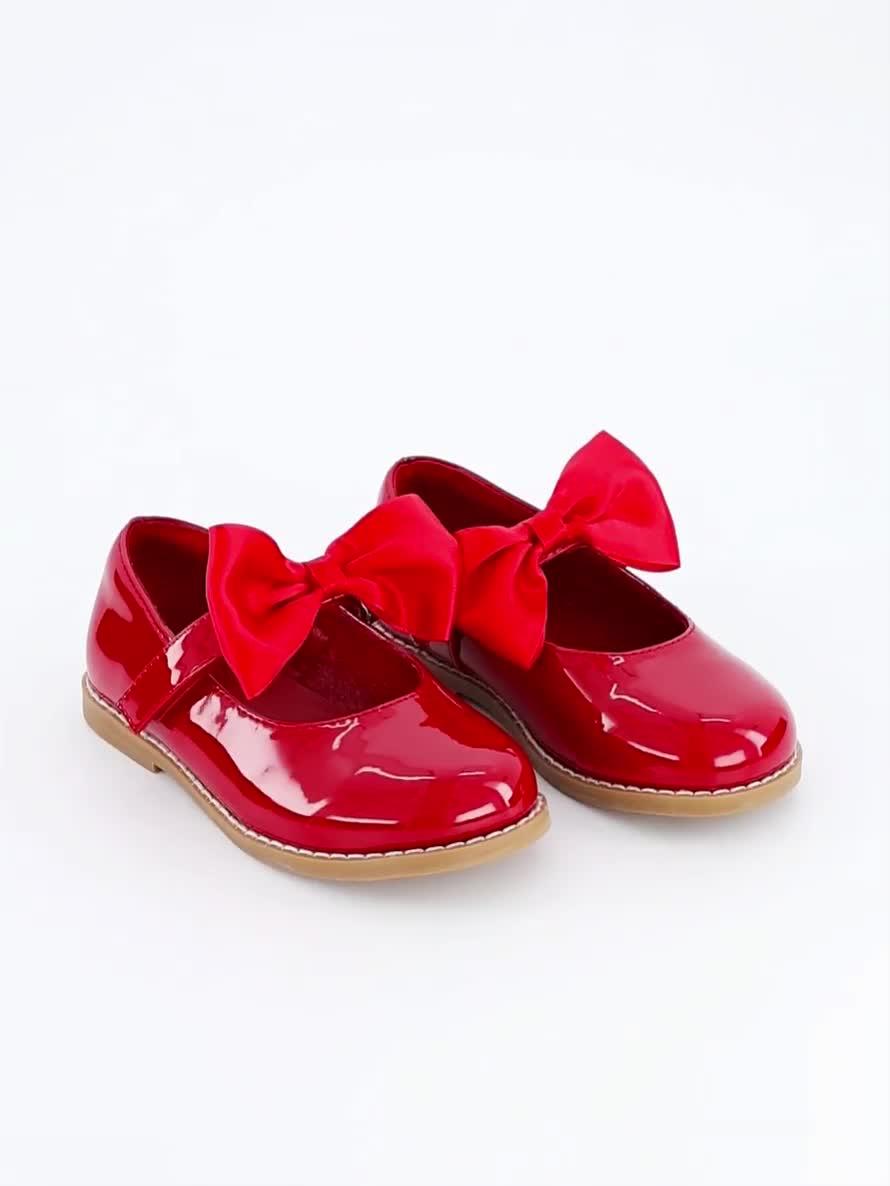Image thumbnail 7 of 7 of The Very Collection Toddler Patent Bow Shoe - Red