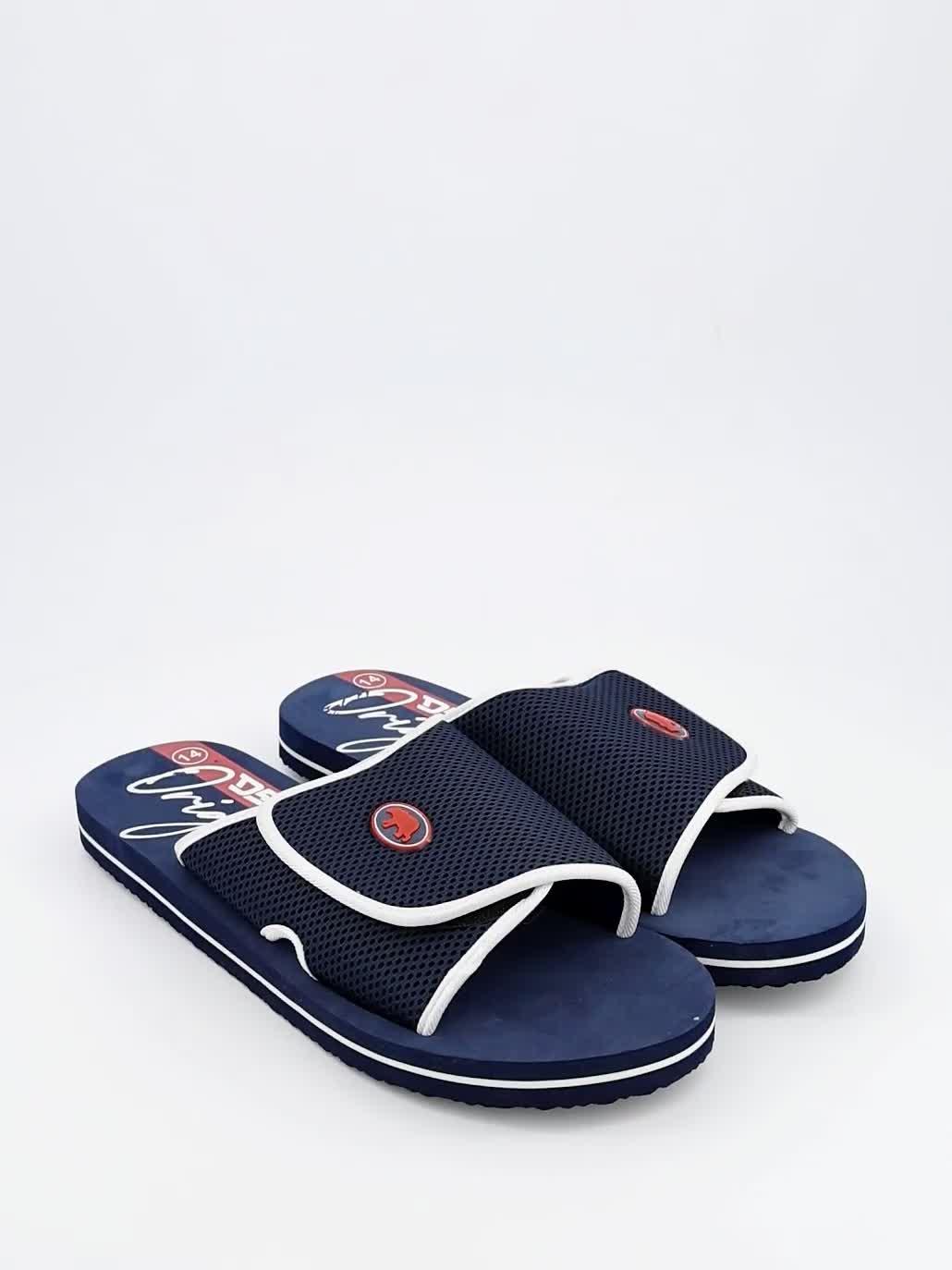 Image thumbnail 6 of 6 of D555 Sliders With Velcro Fastening - Navy