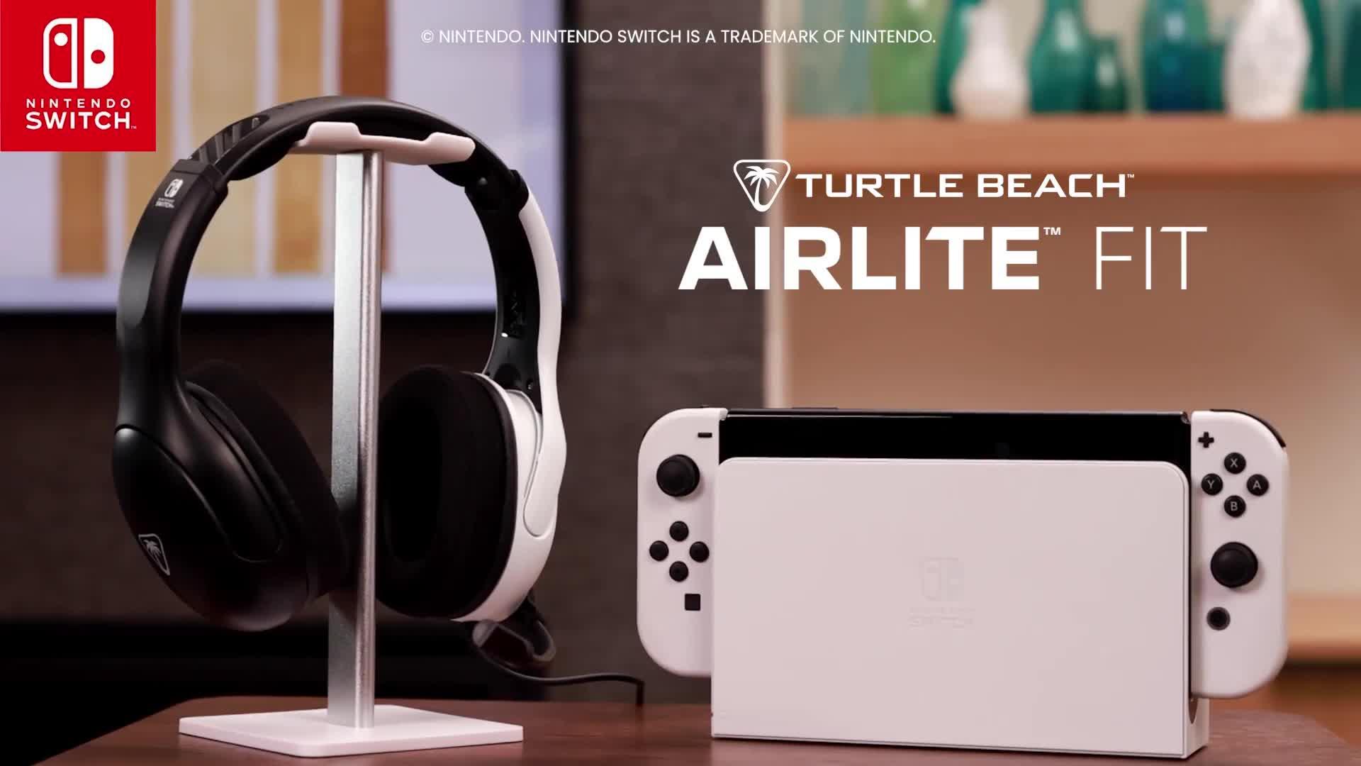 Image thumbnail 8 of 8 of Turtle Beach Airlite Fit Headset, Neon Blue & Red
