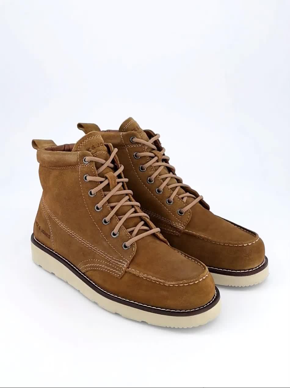 Image thumbnail 7 of 7 of Jack & Jones Toronto Apron Suede Lace Up Boots - Light Brown