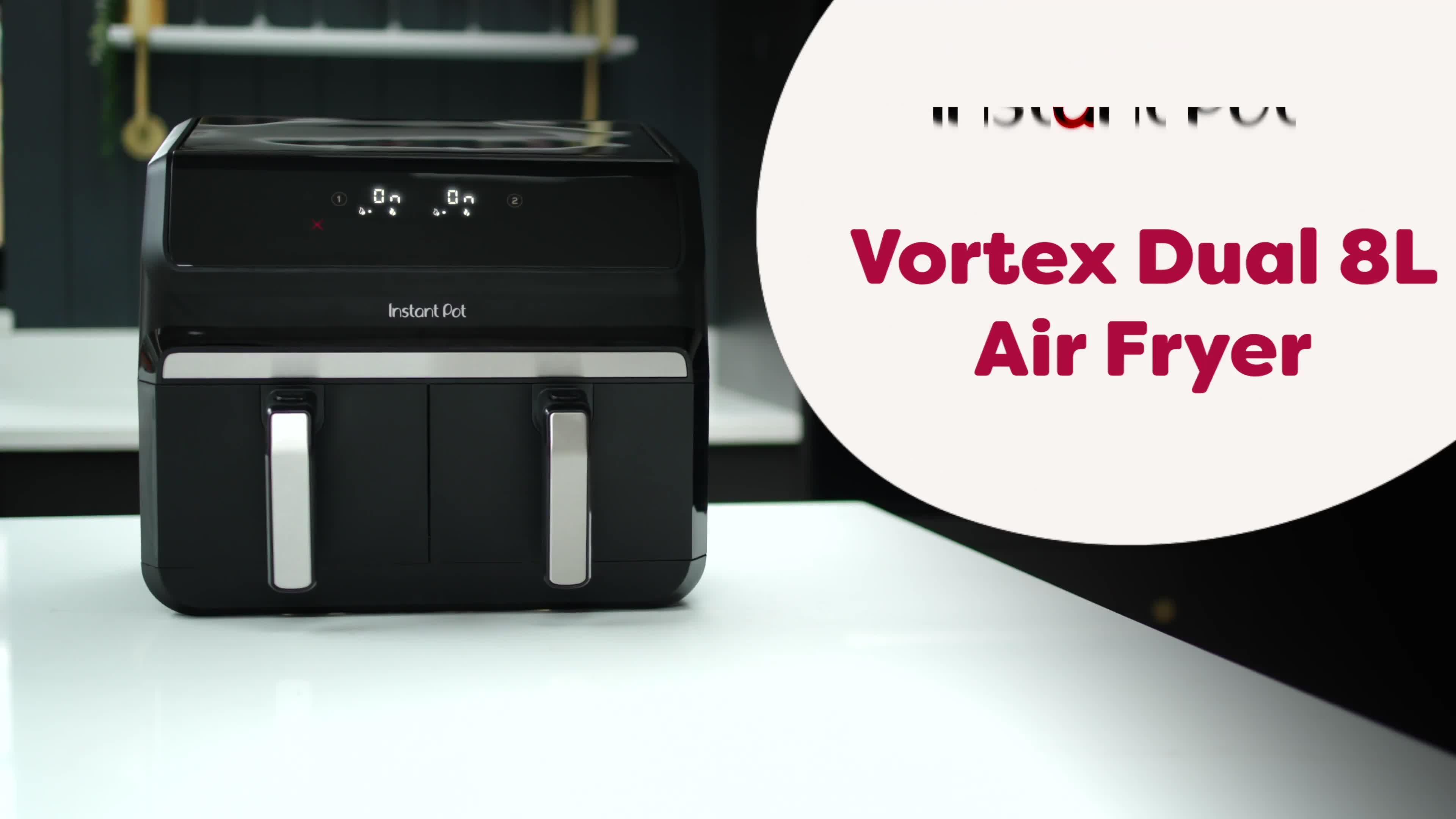 Image thumbnail 8 of 8 of Instant Pot Vortex Dual 8L Air Fryer -&nbsp;Black Pepper