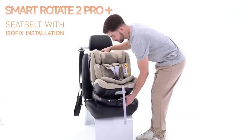 Image thumbnail 8 of 8 of Welldon Rotate 2 Pro Plus Rotate Car Seat - Ebony
