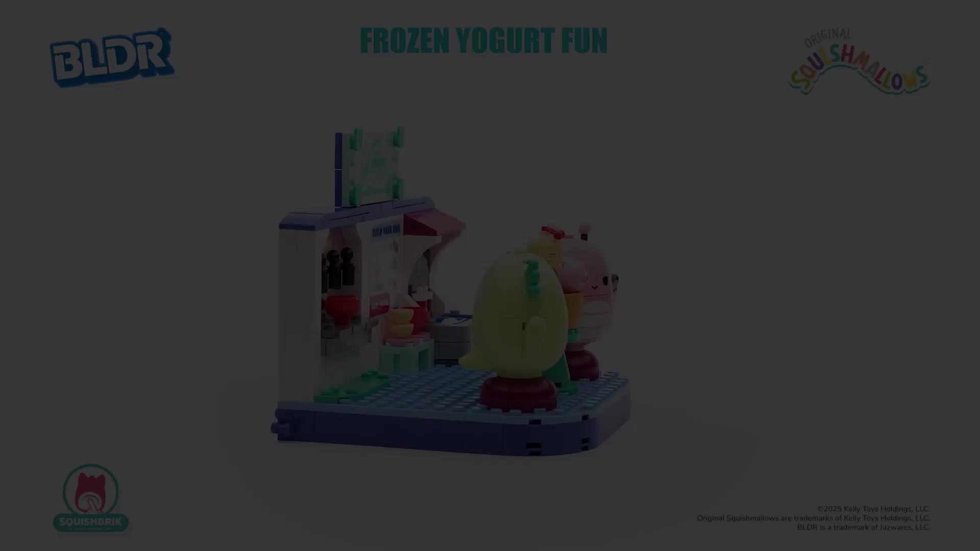 Image thumbnail 8 of 8 of BLDR Squishmallows Frozen Yoghurt Fun Building Set - Andreina the Butterfly + Mipsy the Axolotl Buildable Figures