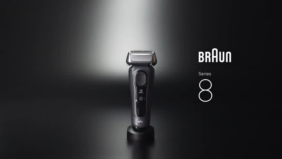 Image thumbnail 8 of 8 of Braun Series 8 Electric Shaver, SensoAdapt, SmartCare Center, 8663CC -&nbsp;Grey