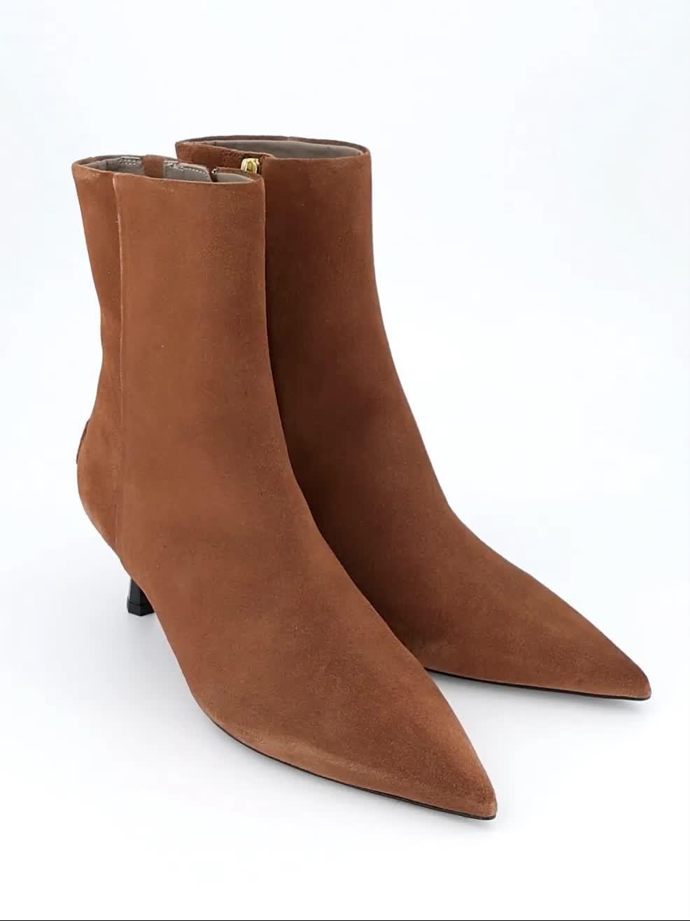 Image thumbnail 7 of 7 of AllSaints Vivian Suede Boot - Brown