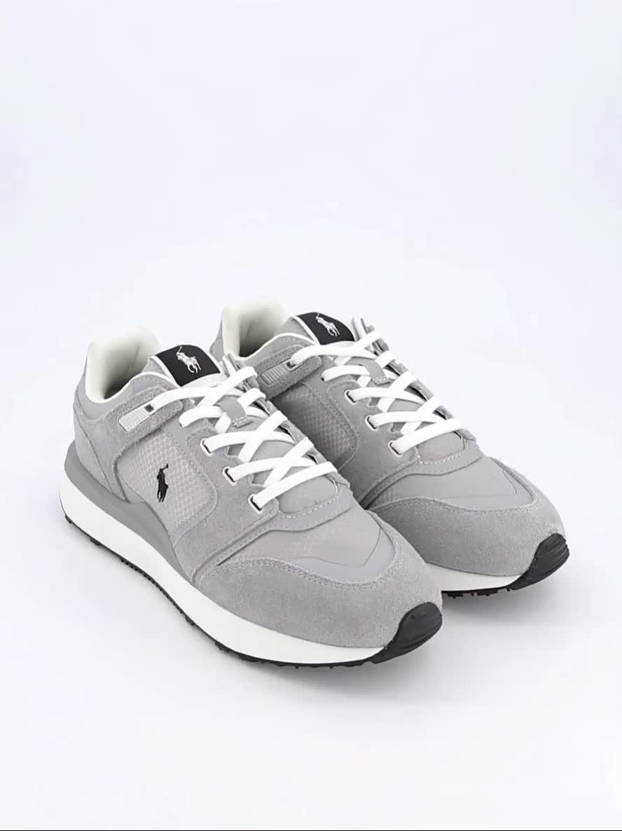 Image thumbnail 7 of 7 of Polo Ralph Lauren Train 89 V2 Suede/Nubuck/Nylon Sneakers - Grey