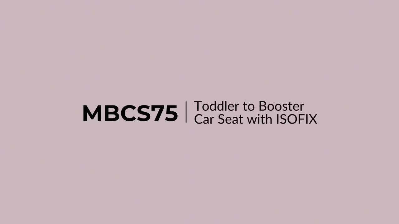 Image thumbnail 6 of 6 of My Babiie MBCS75 Toddler to Booster R129 Car Seat with ISOFIX - Black