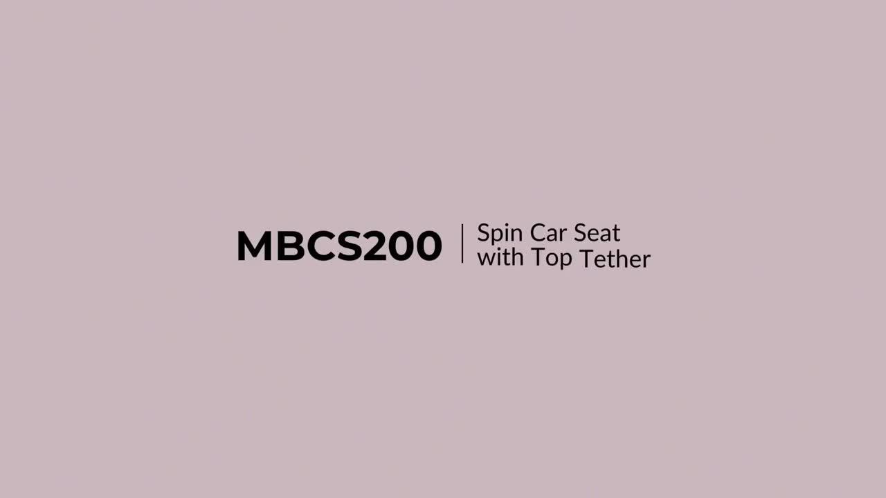 Image thumbnail 7 of 7 of My Babiie MBCS200 Spin R129 Car Seat with Top Tether - Black