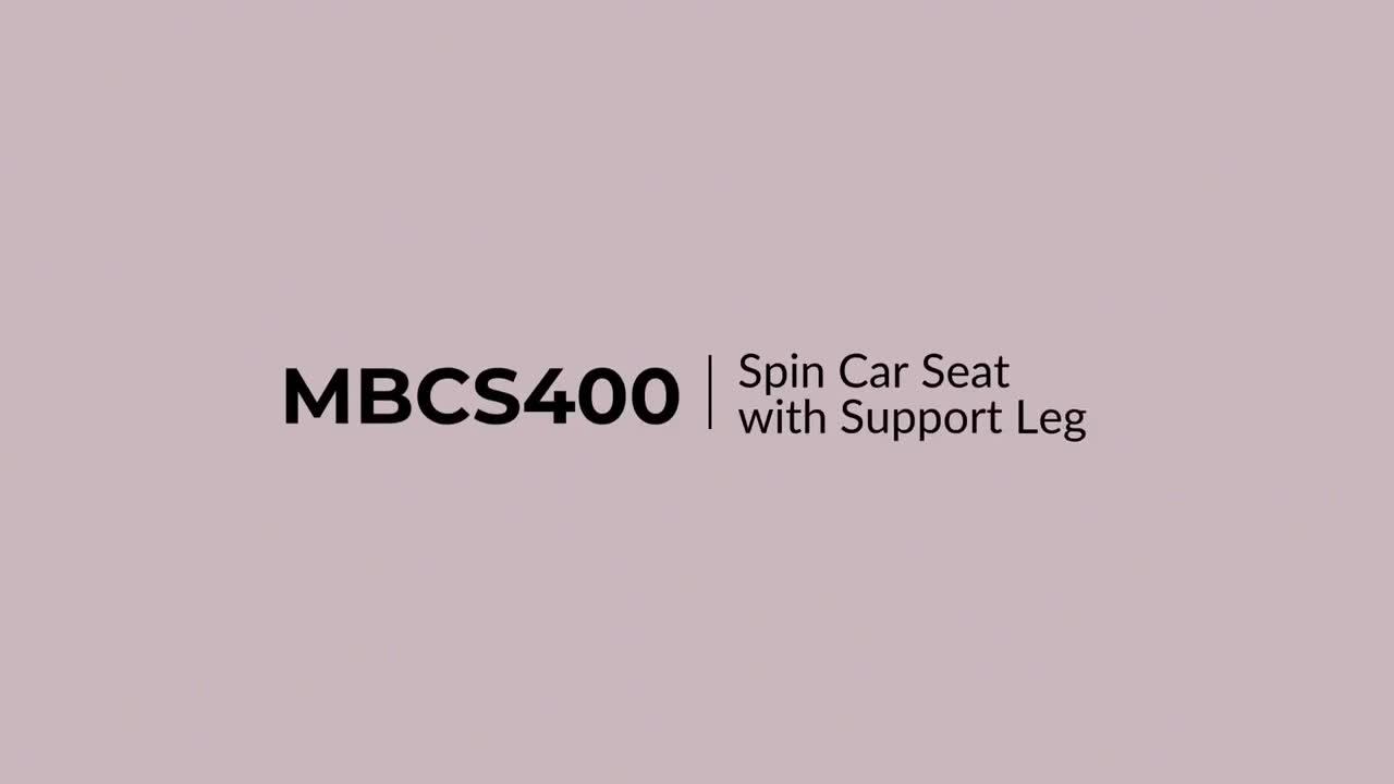 Image thumbnail 8 of 8 of My Babiie MBCS400 Spin R129 Car Seat with Support Leg - Black