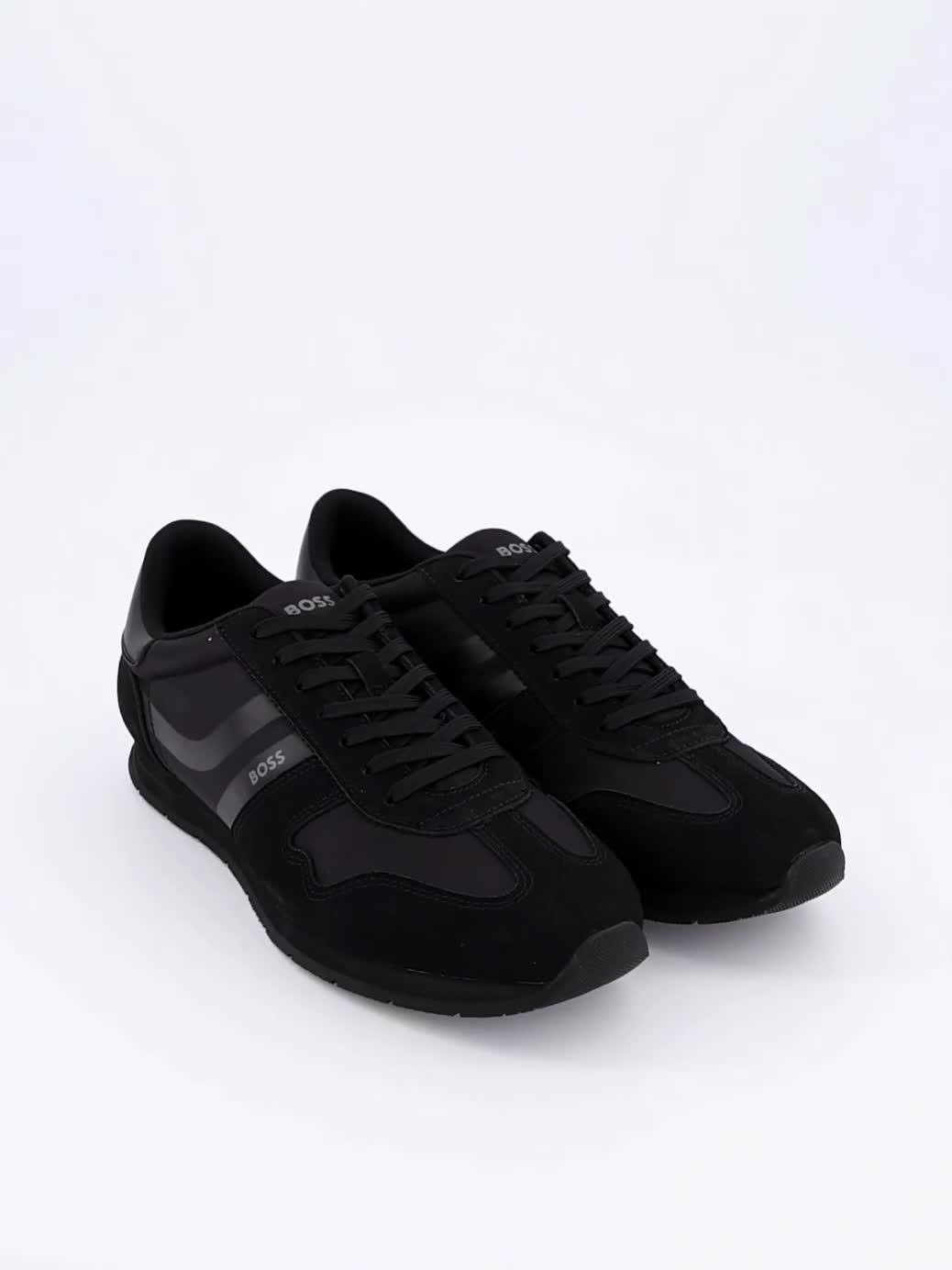 Image thumbnail 7 of 7 of BOSS Orange Levon_Runn Nylon Mix Trainers - Black