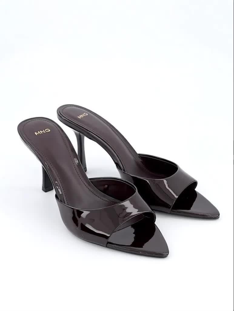 Image thumbnail 7 of 7 of Mango Patent Leather High Heeled Sandals