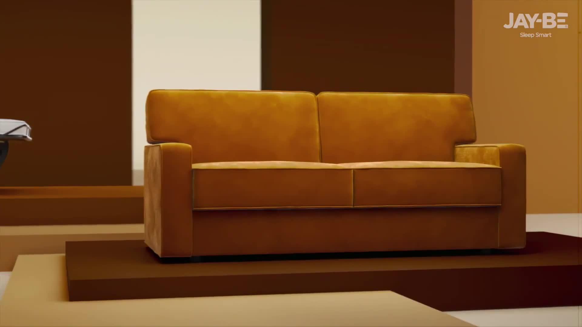 Image thumbnail 8 of 8 of Jaybe Linea Three Seater Sofa Bed With E-sprung Mattress