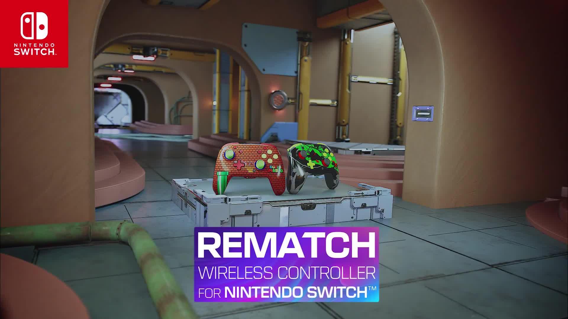 Image thumbnail 8 of 8 of Turtle Beach Rematch Wireless Controller for&nbsp;Nintendo&nbsp;Switch - Mario Bricks Reveal