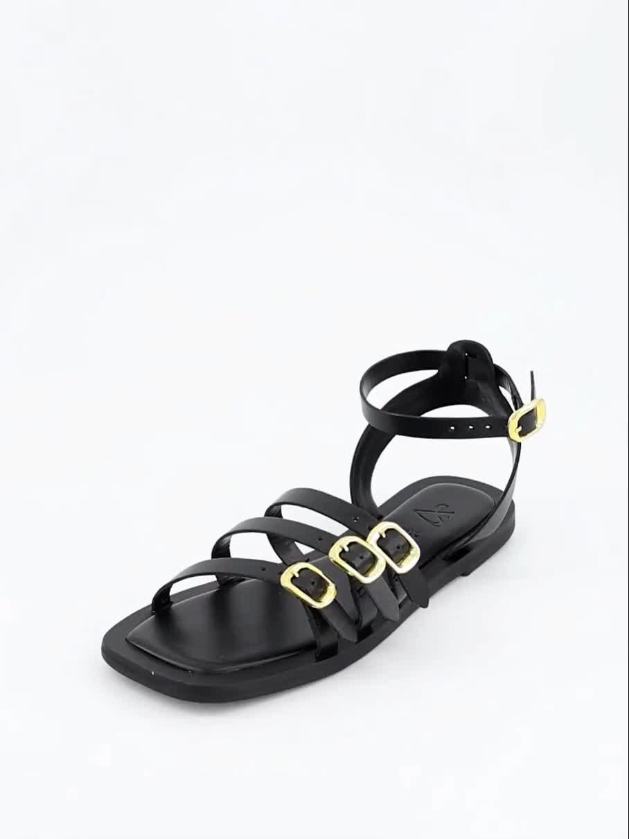 Image thumbnail 7 of 7 of The Very Collection Leather Strappy Sandal