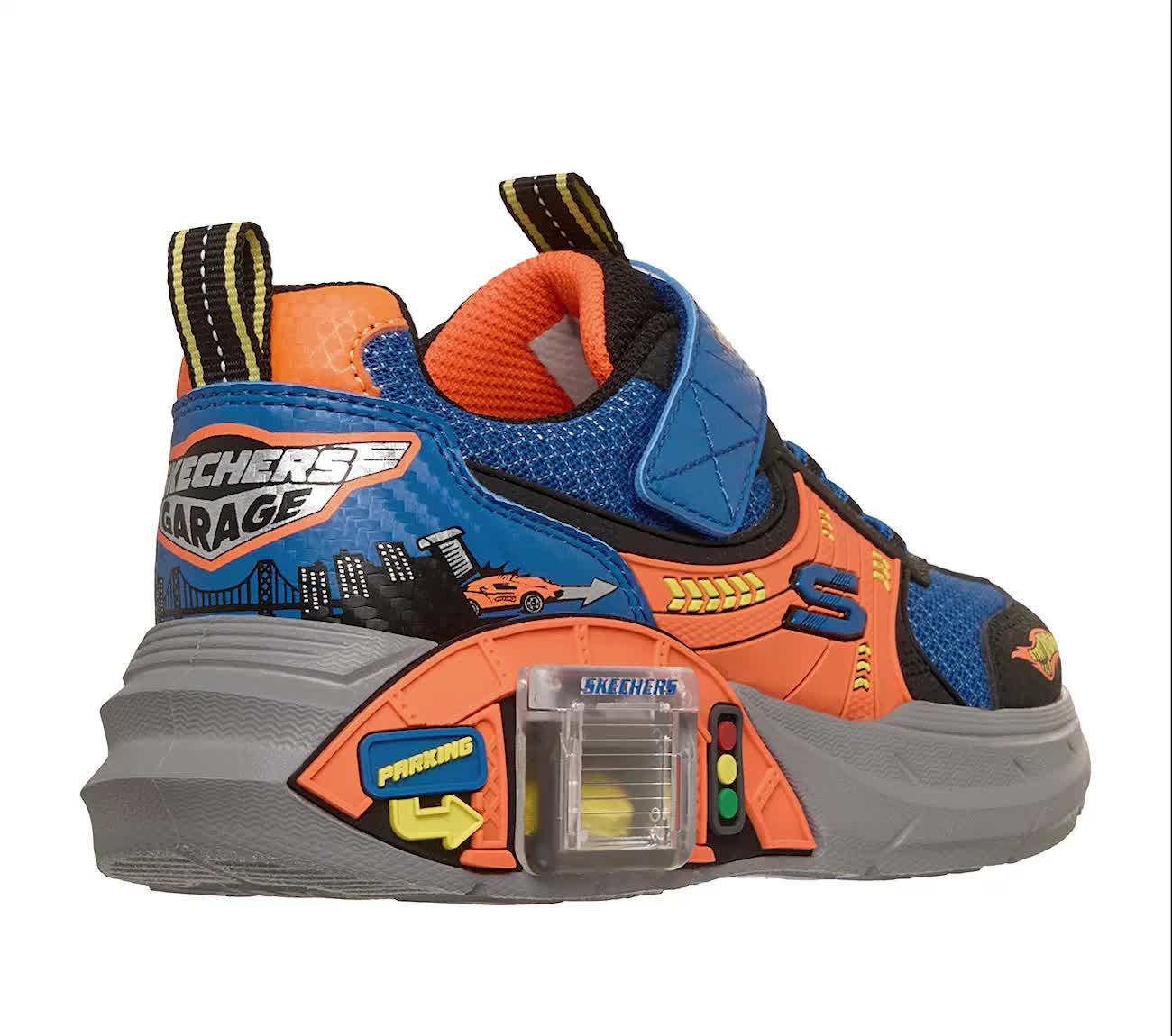 Image thumbnail 7 of 7 of Skechers Kids Skechers Garage Trainer - Blue/orange