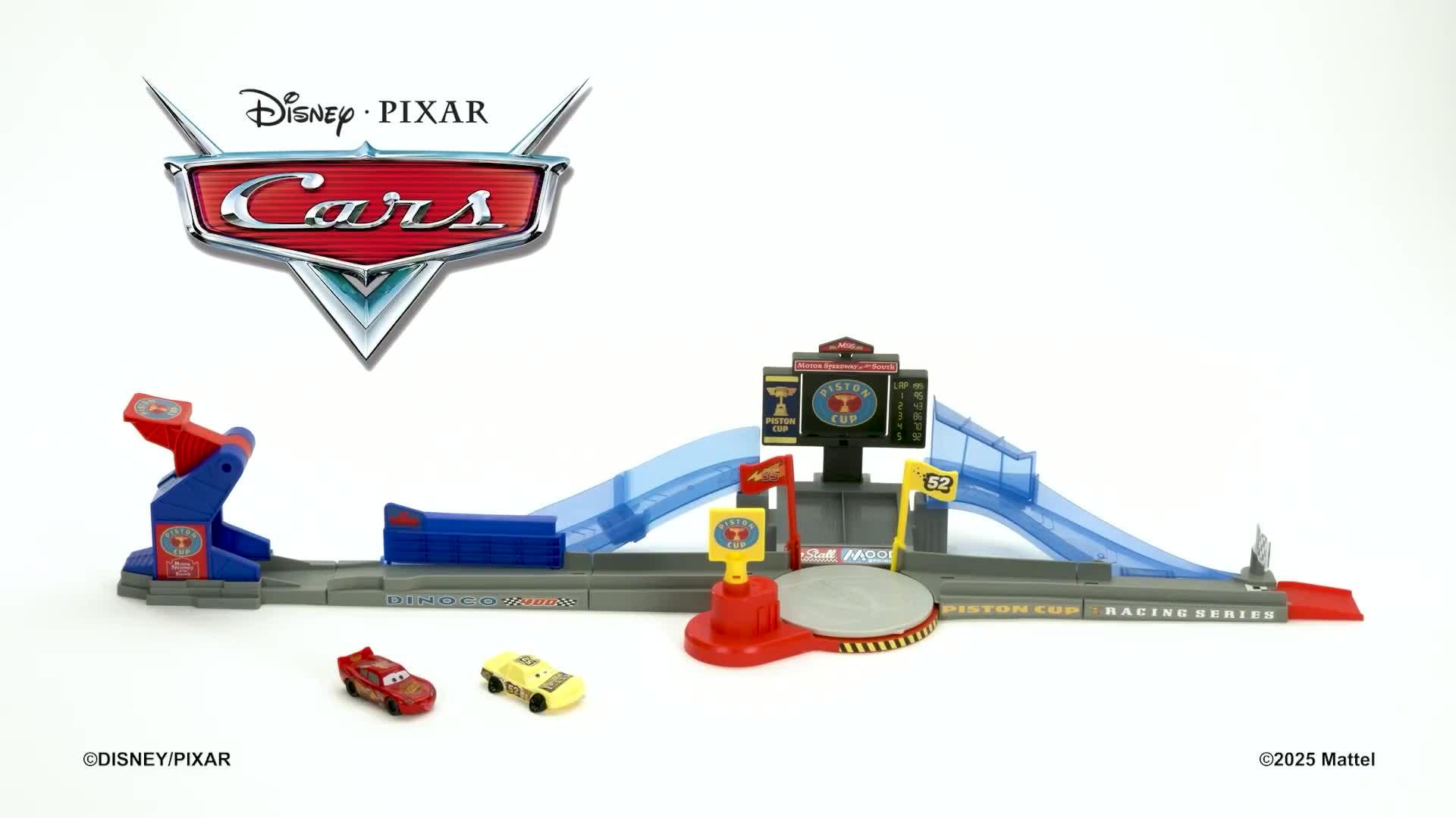 Image thumbnail 8 of 8 of Disney Pixar Cars Piston Cup Stunting Speedway Playset with Lightning McQueen Toy Car