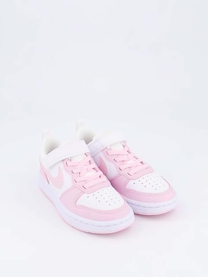 Image thumbnail 8 of 8 of Nike Little Kids' Court Borough Low Recraft Trainers - White/Pink