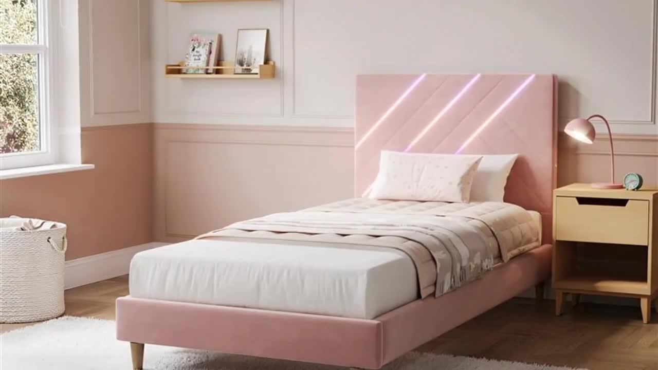 Image thumbnail 8 of 8 of XR Living Lily Bed Frame With App Control Lights