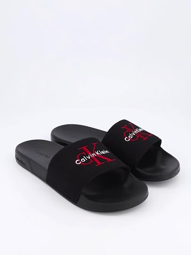 Image thumbnail 7 of 7 of Calvin Klein Essential Signature Logo Slider - Black