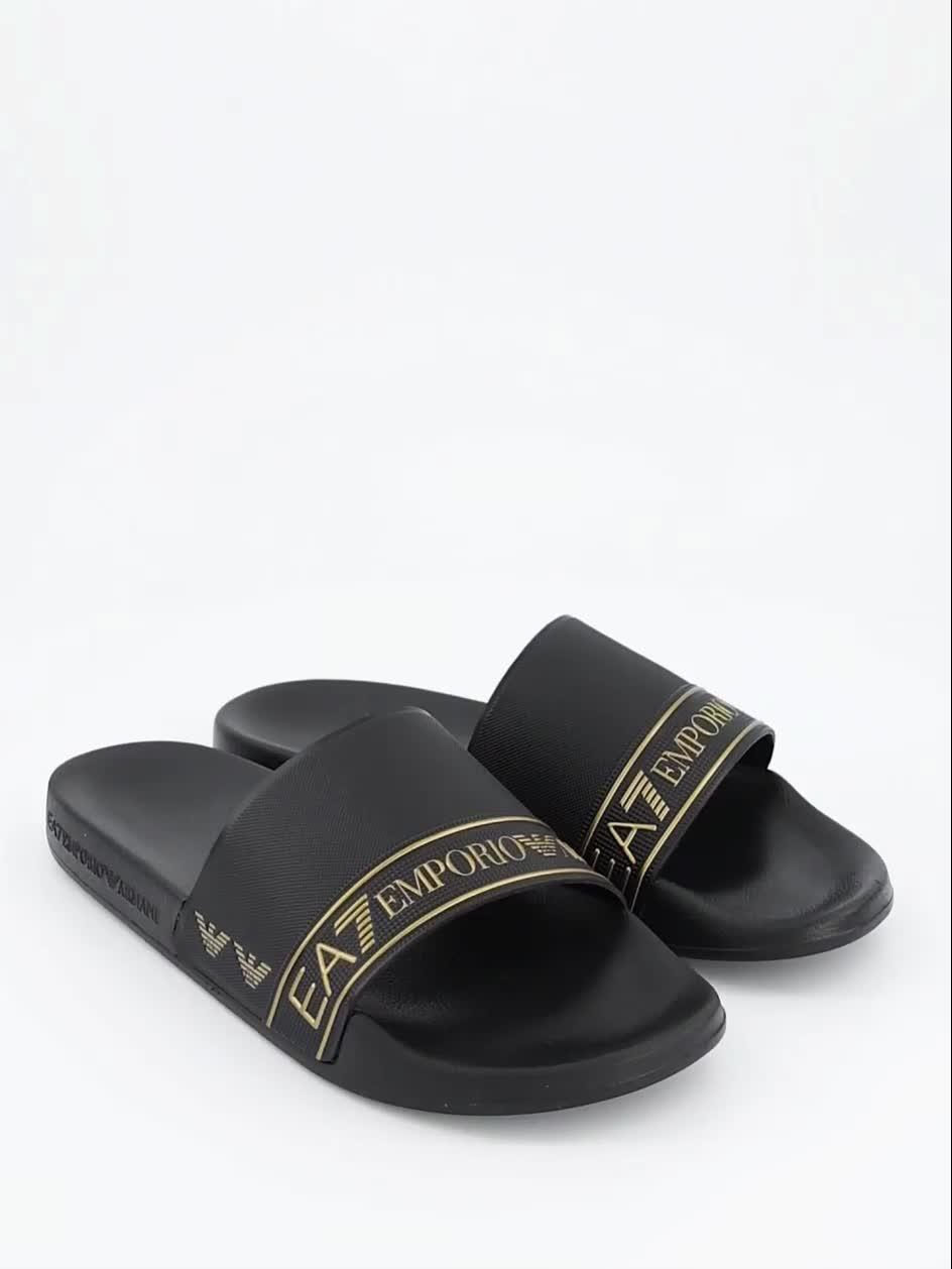 Image thumbnail 7 of 7 of EA7 Emporio Armani Taped Logo Slider - Gold