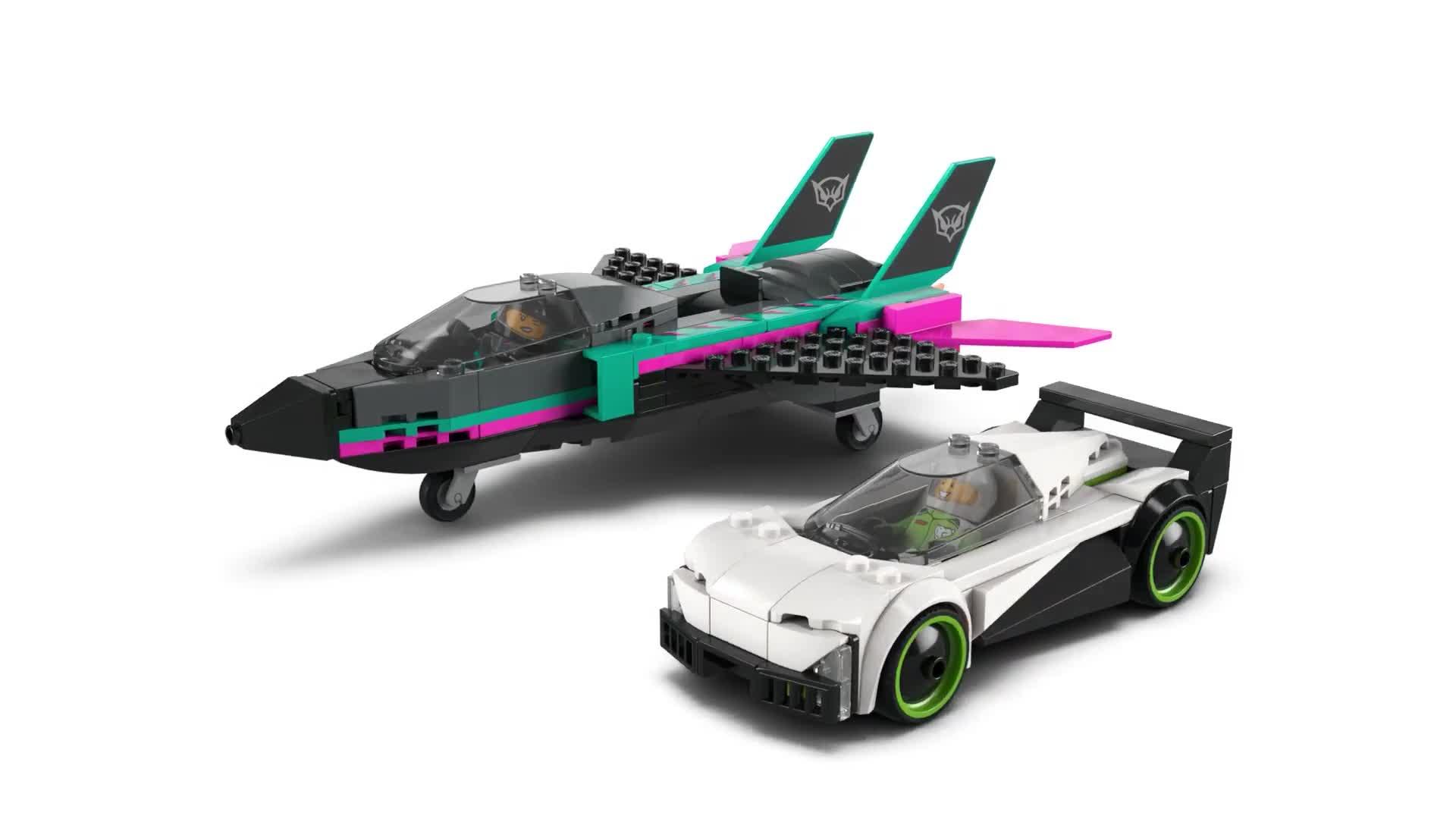 Image thumbnail 8 of 8 of LEGO City Jet vs. Car &ndash; Toy Cars and Jet Toy Playset (60489)