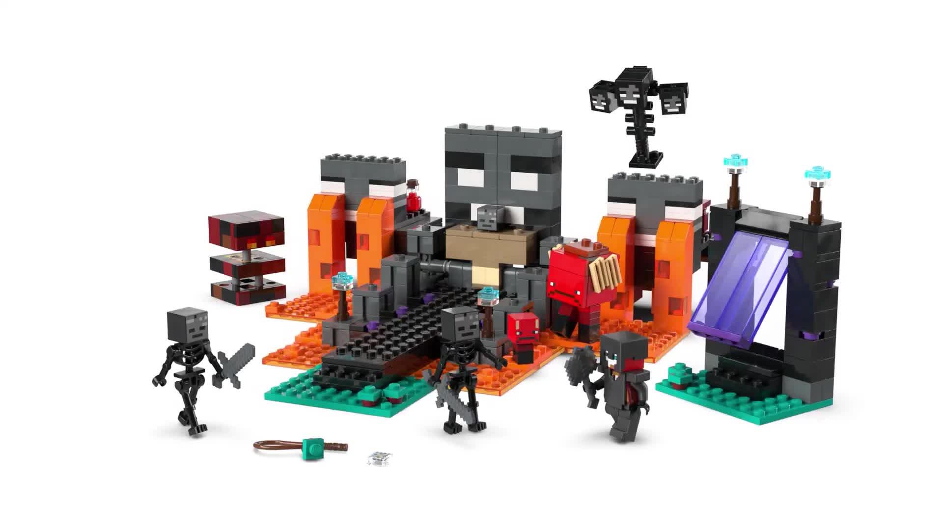 Image thumbnail 8 of 8 of LEGO Minecraft Wither Battle Toy with Figures (21590)