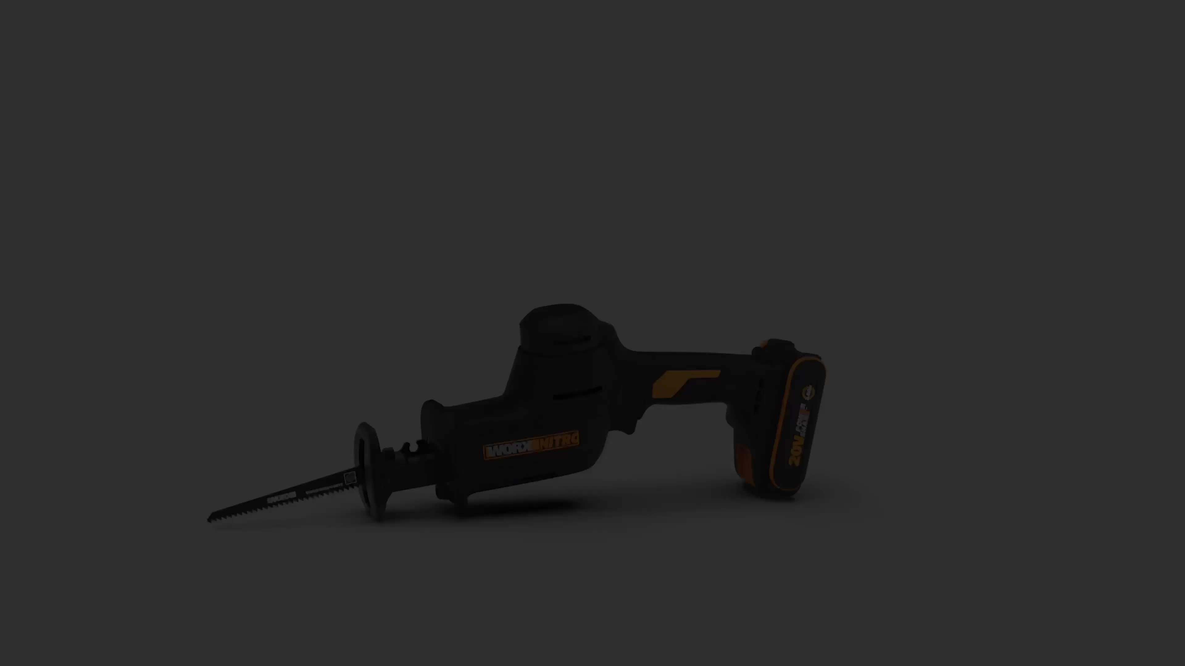 Image thumbnail 7 of 7 of Worx 20V PowerShare 26mm Cordless Brushless Reciprocating Saw with x1 2.0Ah Battery &amp; Charger