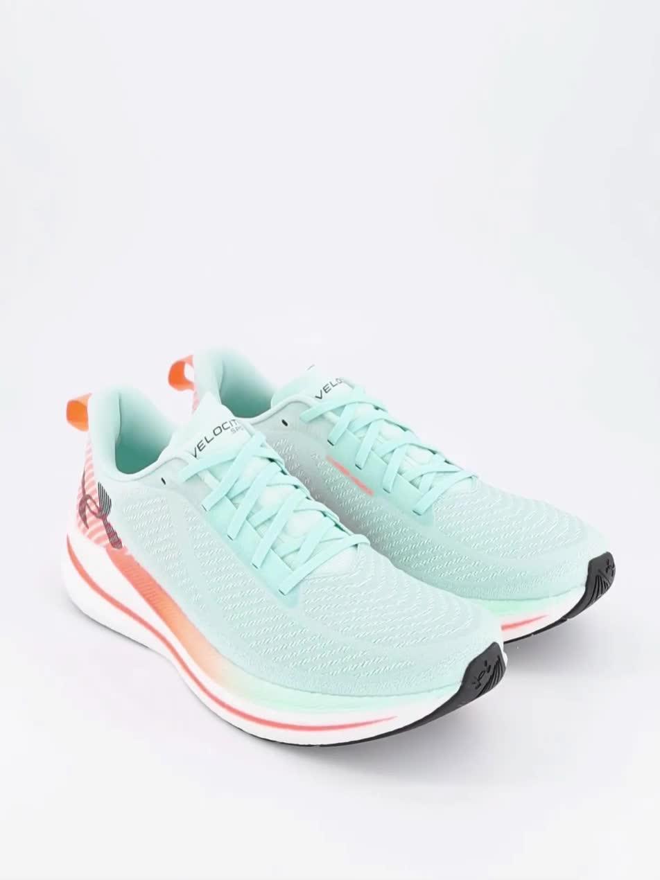 Image thumbnail 7 of 7 of UNDER ARMOUR Mens Velociti Speed Running Shoes - Refresh Mint / White / Electric Tangerine