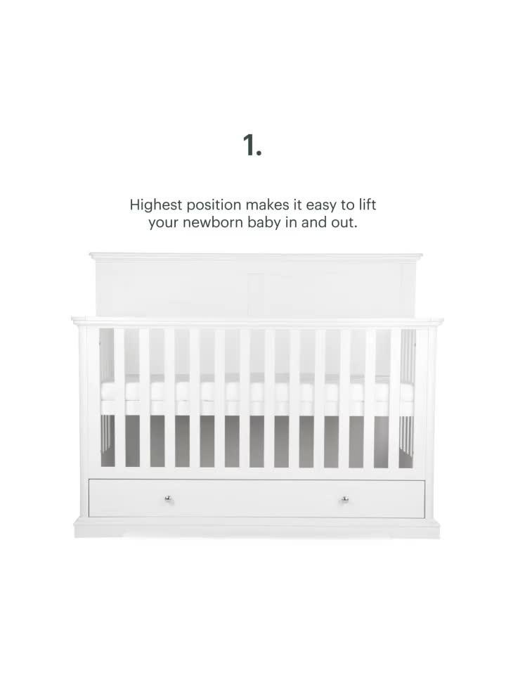 Image thumbnail 6 of 6 of CuddleCo Beaumont Grand Cot Bed - White