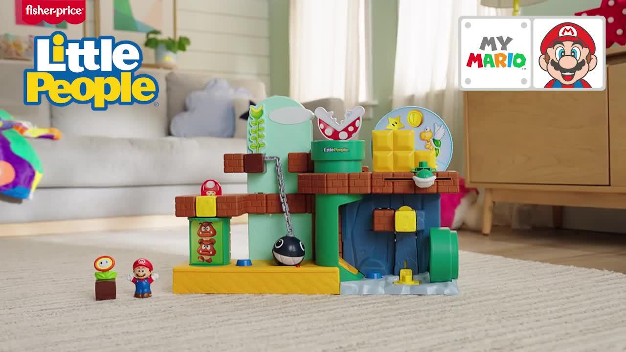 Image thumbnail 8 of 8 of Fisher-Price Little People My Mario Adventure Playset, Musical Toddler Toy with 2 Figures